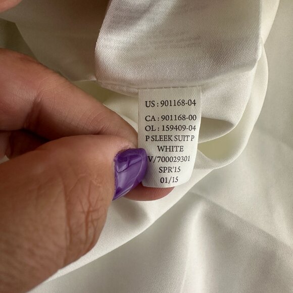 2/$30 Banana Republic Sleek Suit Pencil Skirt White 2P #A0635 TRB3 - Picture 6 of 8